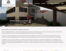 Tablet Screenshot of abdallahchalfoun.com